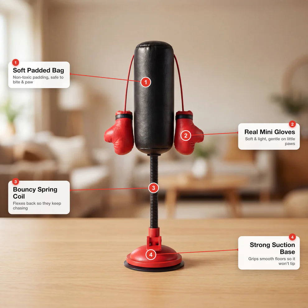 Cat punching bag
