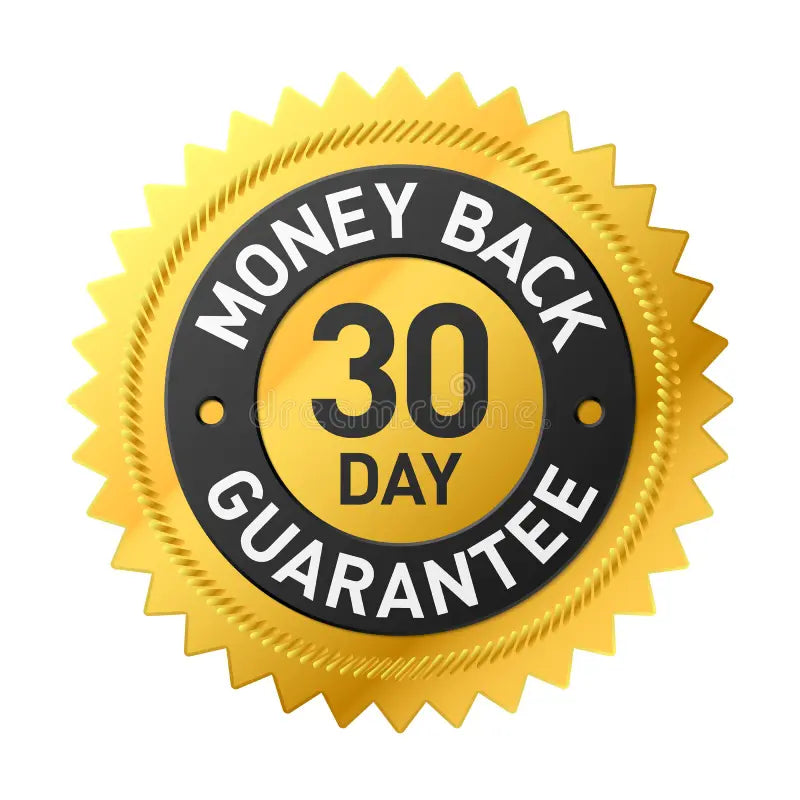 30 Day Money Back guarantee
