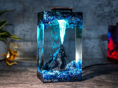 Godzilla Resin Lamp